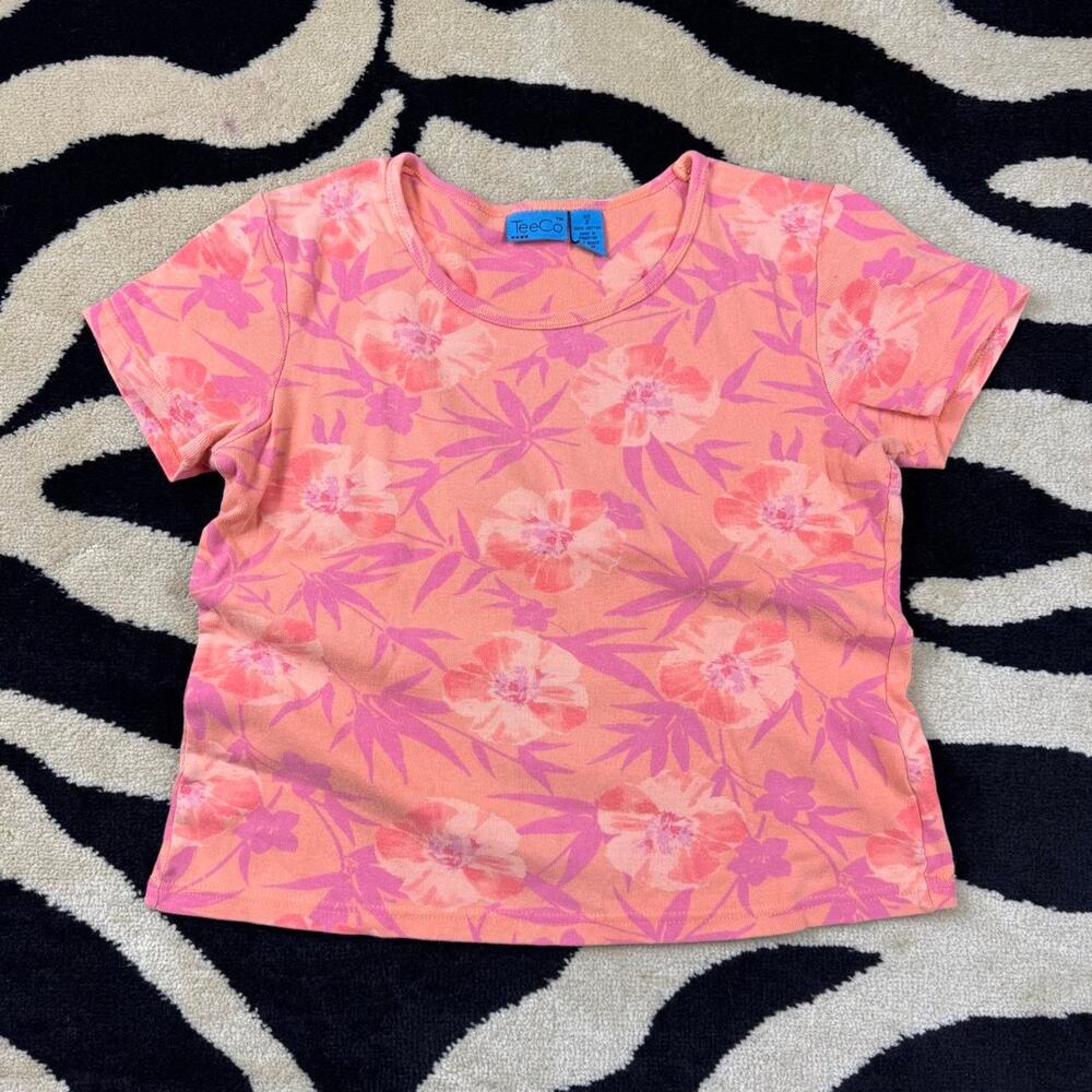 ★ Pink floral baby tee ★